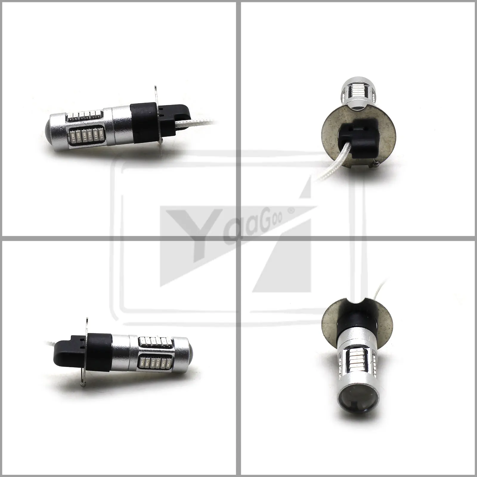 YaaGoo 30-SMD туман светильник замена лампы H3 H1 H27 880 881 H8 H11 PW24W (4 цвета) (2 шт. в упаковке) 12V