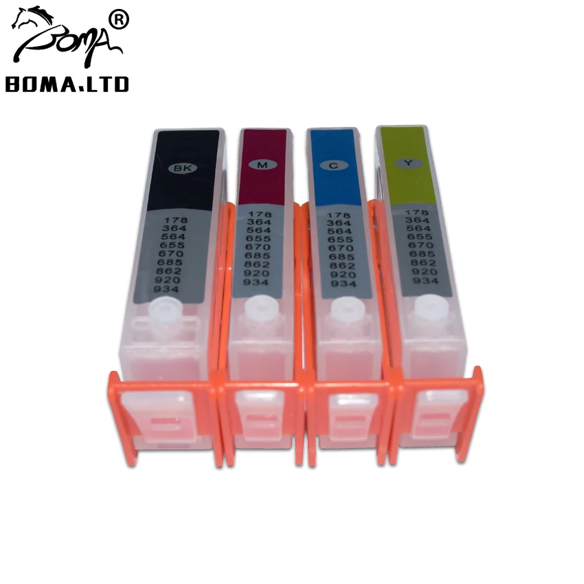Чернильный картридж BOMALTD 178 364 564 862 655 920 без чипа СНПЧ для HP 3525 5525 4615 4625 4525 6520 6525 3070A