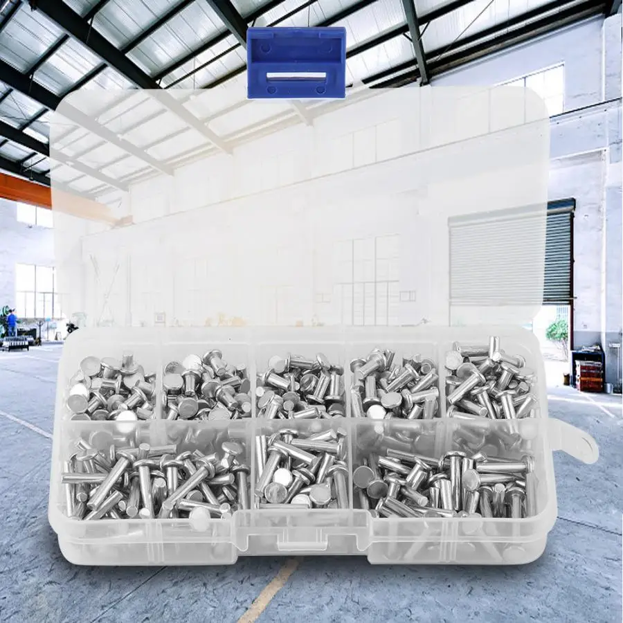 400 шт. M3 алюминиевые заклепки с плоской головкой твердая заклепка длиной 4 мм 16