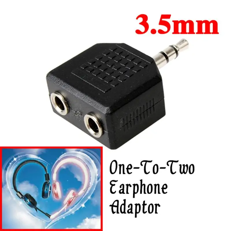 

High Quality Audio Earphone Headphone Splitter Adapter 3.5mm to 2 Earbuds Stereo Headset Splitter Earphone Accessories Hot Sale