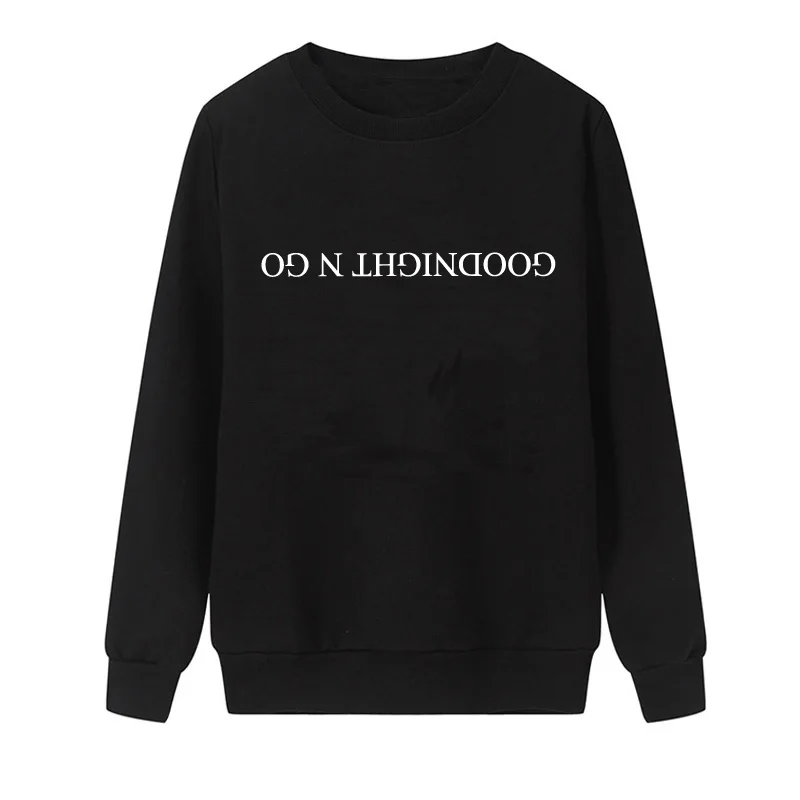 Ariana Grande Goodnight N Go Crewneck свитшот для женщин Tumblr Забавный принт Женская одежда подсластитель без слез левый Плюс Размер Топы