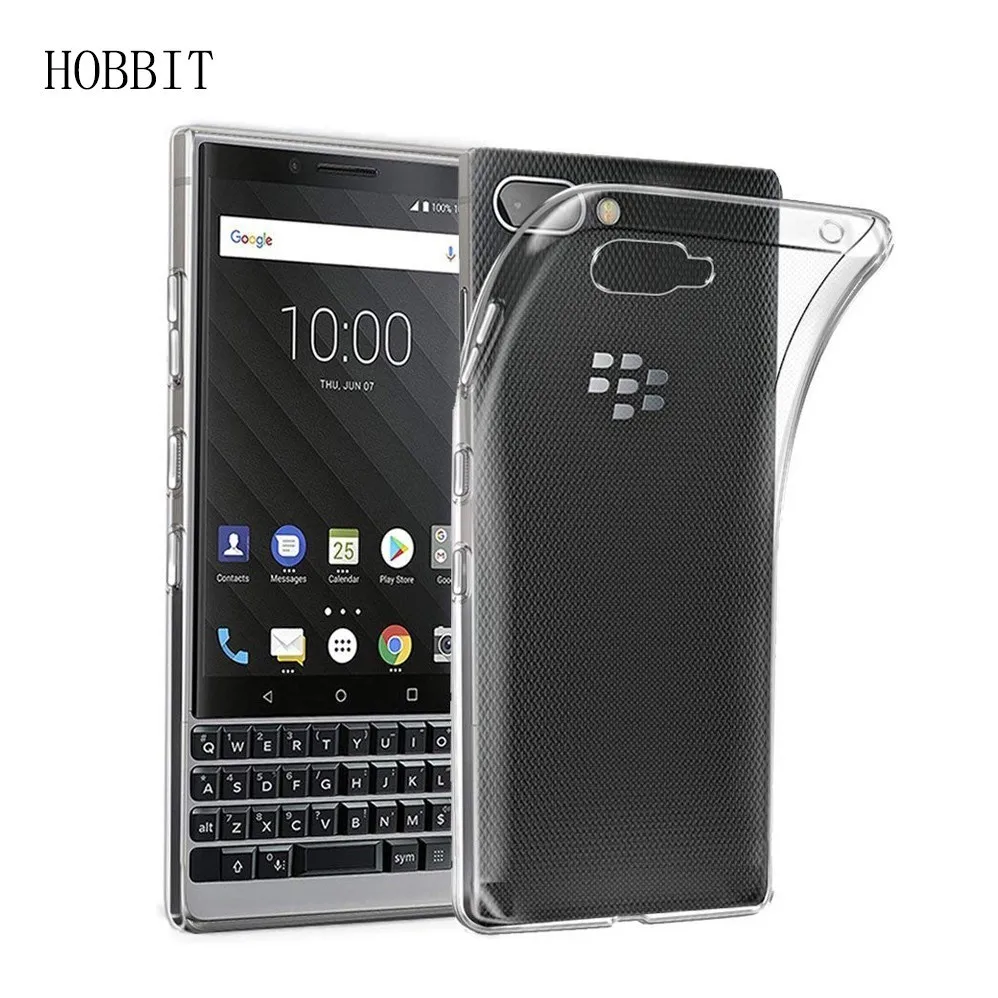 Прозрачный чехол мягкий силиконовый из ТПУ для BlackBerry KEY2 противоударный