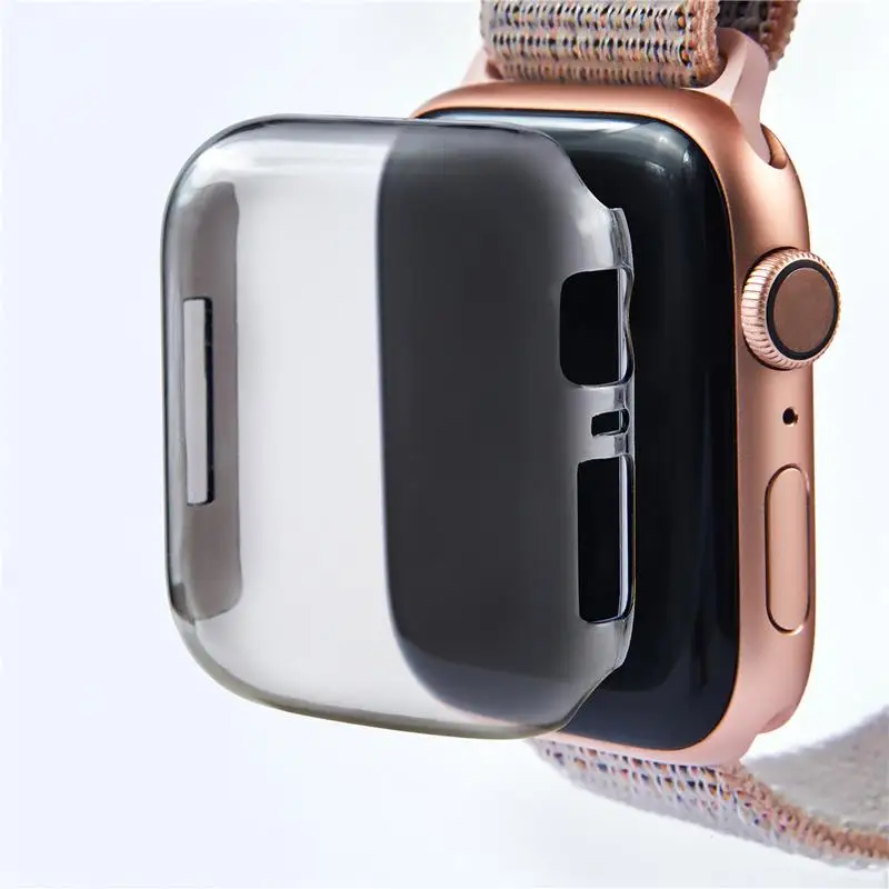 Экран протектор для наручных часов Apple Watch iWatch S4 серии 4 прозрачный жесткий чехол