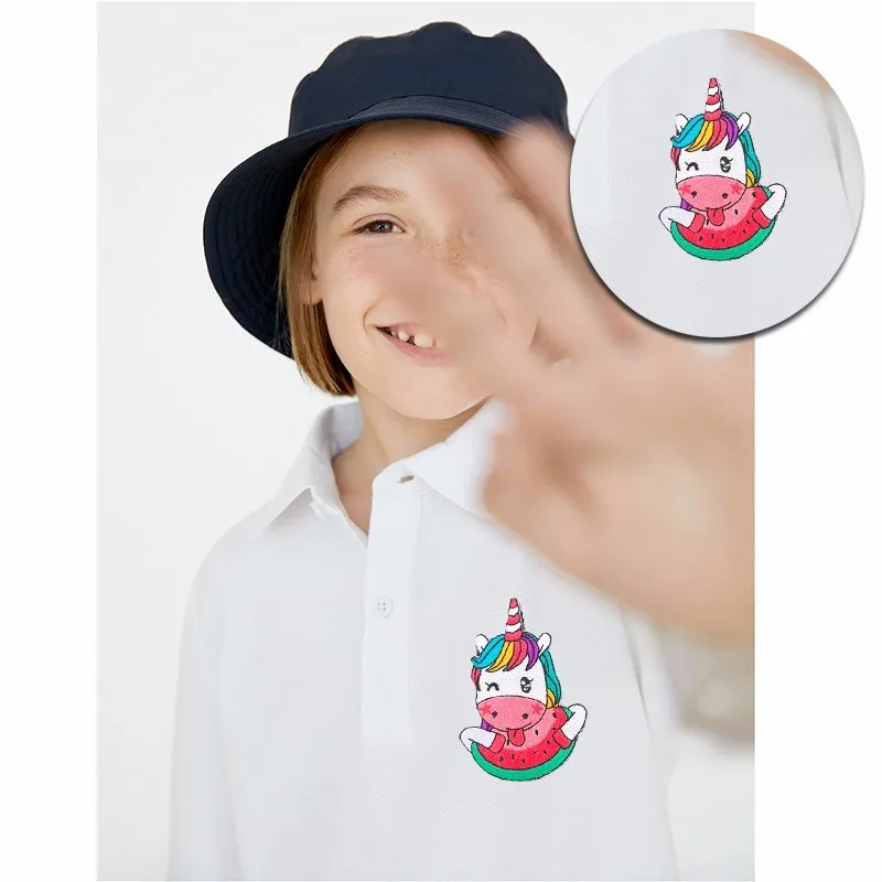 Pulaqi Новый единорог с милыми животными Skateboy Вышитые заплаты Одежда патч в виде