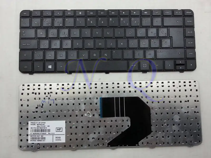 Новая клавиатура BE для HP 242 G4 G6 CQ43 CQ45 CQ57 CQ58 430 431 435 436 450 455 1000 2000 650 646125 A41 698694