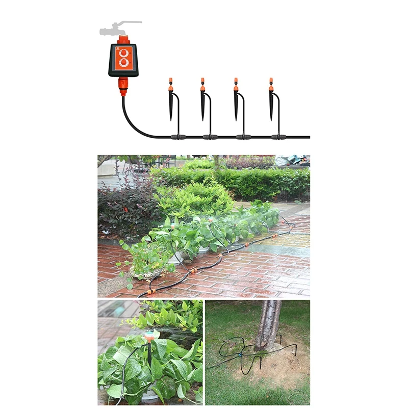 Simple Knob Irrigation Intelligent Timer Strong Waterproof Micro- Spray Watering Controller Gardening Supplies Inte | Дом и сад