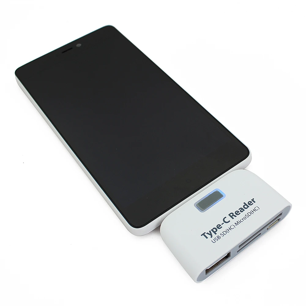 CHYI Type-C HUB Multi Function USB 2.0 Port SD/TF Card Reader Mini USB-C Splitter Adapter For PC Smart Phone Laptop Accessories |