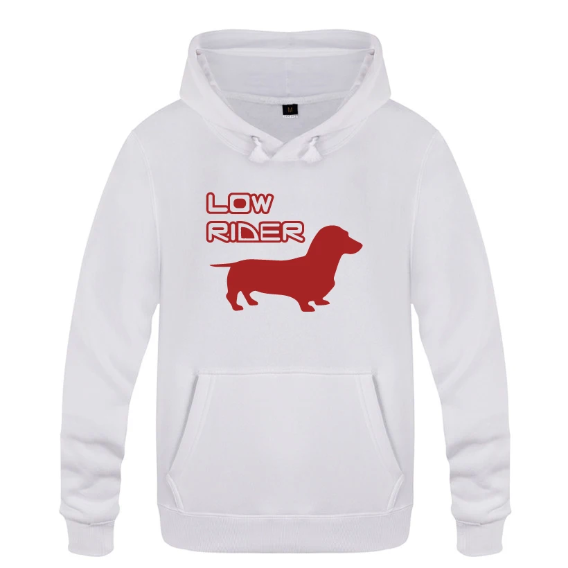 Low Rider-Dachshund Wiener Dog креативные толстовки мужские 2018 флисовые пуловеры с капюшоном |