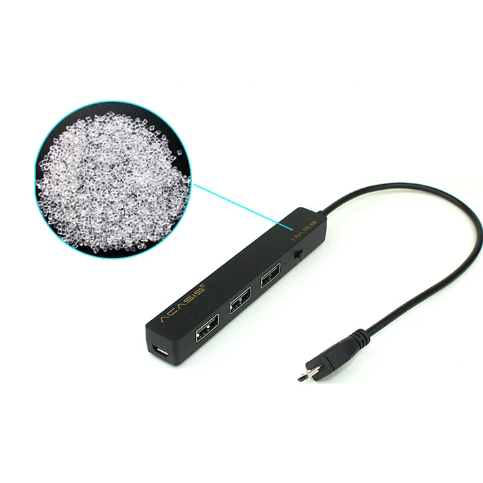 Acasis H027 мобильный планшетный ПК зарядный кабель Otg Micro-Usb концентратор 3 порта