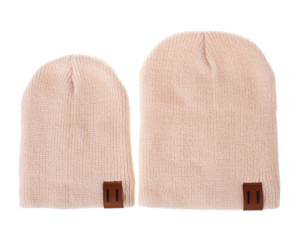 New Family Cap Matching Winter Baby Kids Dad Mom Knitted Crochet Beanie Warm Hat | Детская одежда и обувь