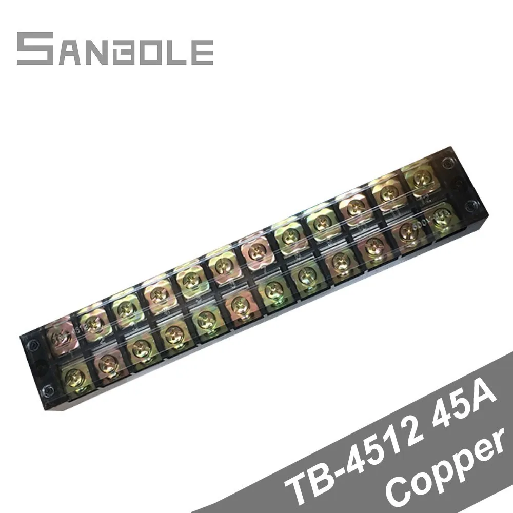 TB 4512 45A 12 P соединения медные позиционные двухрядные барьерные винты Клеммная