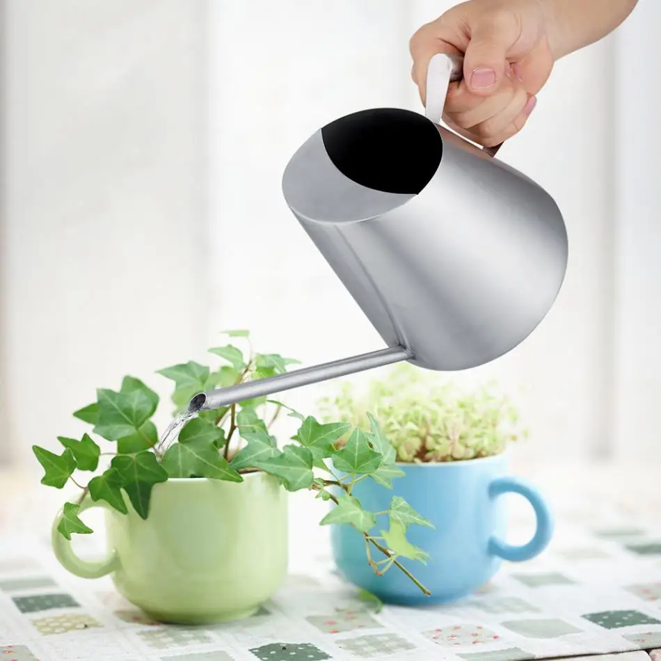 

Durable Stainless Steel 2 Size Watering Can Home Office Living Room Watering For Succulents Plant Watering Pot For Agriculture
