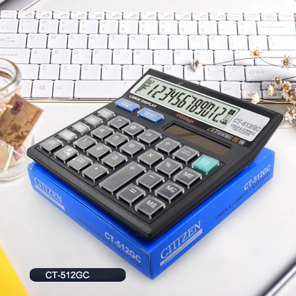 Hobbylan CT-512GC 12 цифр на солнечных батареях основной офисный калькулятор с большим