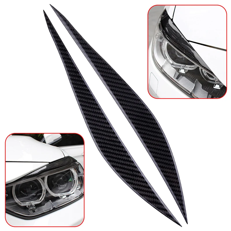 Новинка передняя фара из углеродного волокна для бровей крышка век подходит BMW F30