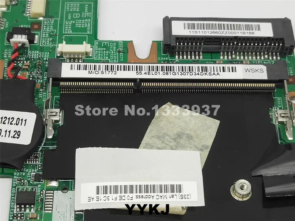 Материнская плата для ноутбука Lenovo S10 10206-1M 11012660 48.4el0501m N475 11S11012660 55.4EL01.081 LM30 |