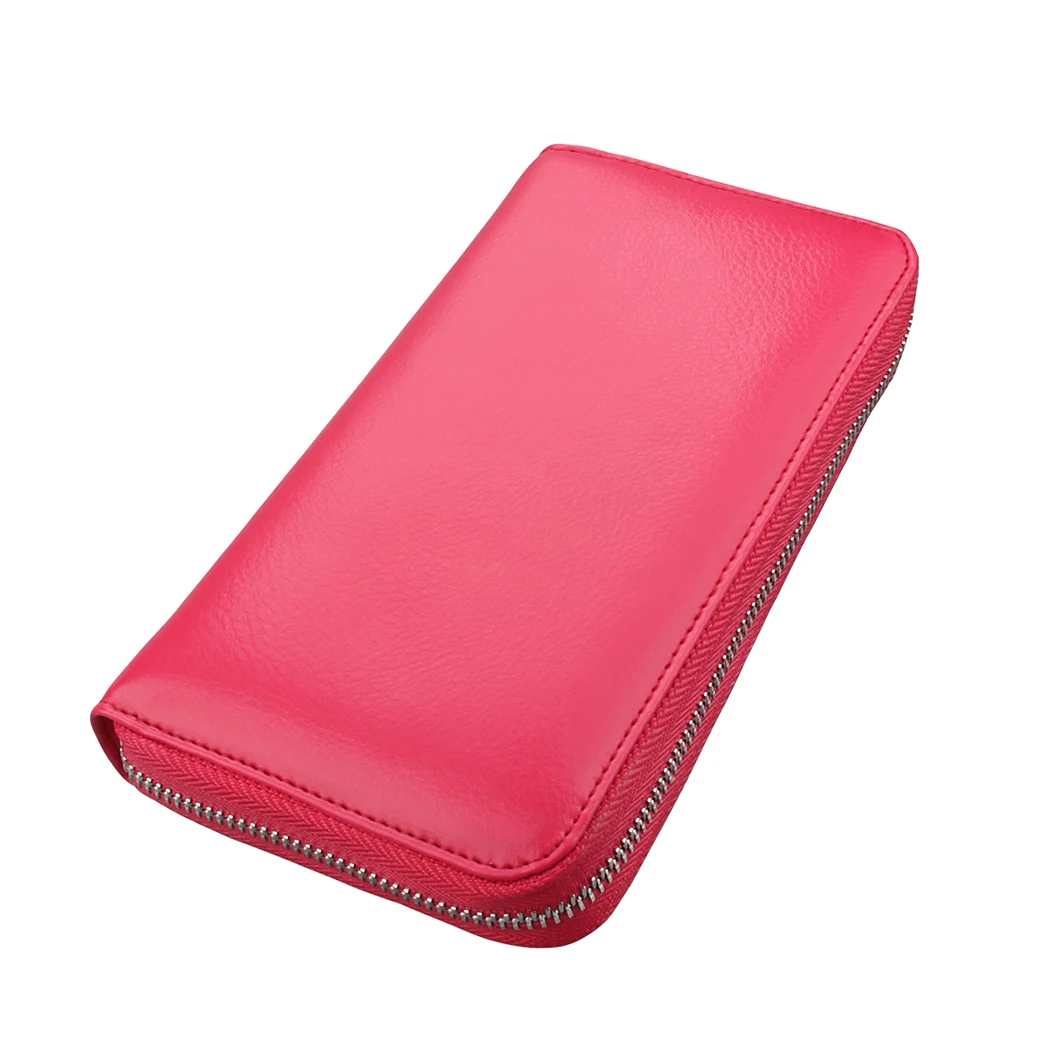 Унисекс Большой ёмкость кожа Длинный кошелек с защитой от RFID для карт держатель