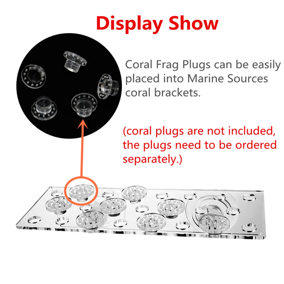 4 размера акриловый аквариум морские источники кораллового цвета держатель