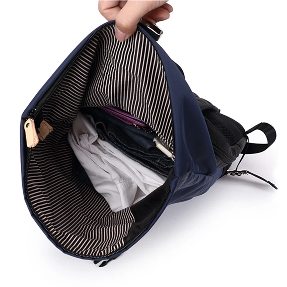 Рулонная крышка сплошной цвет большой емкости рюкзак мужская повседневная