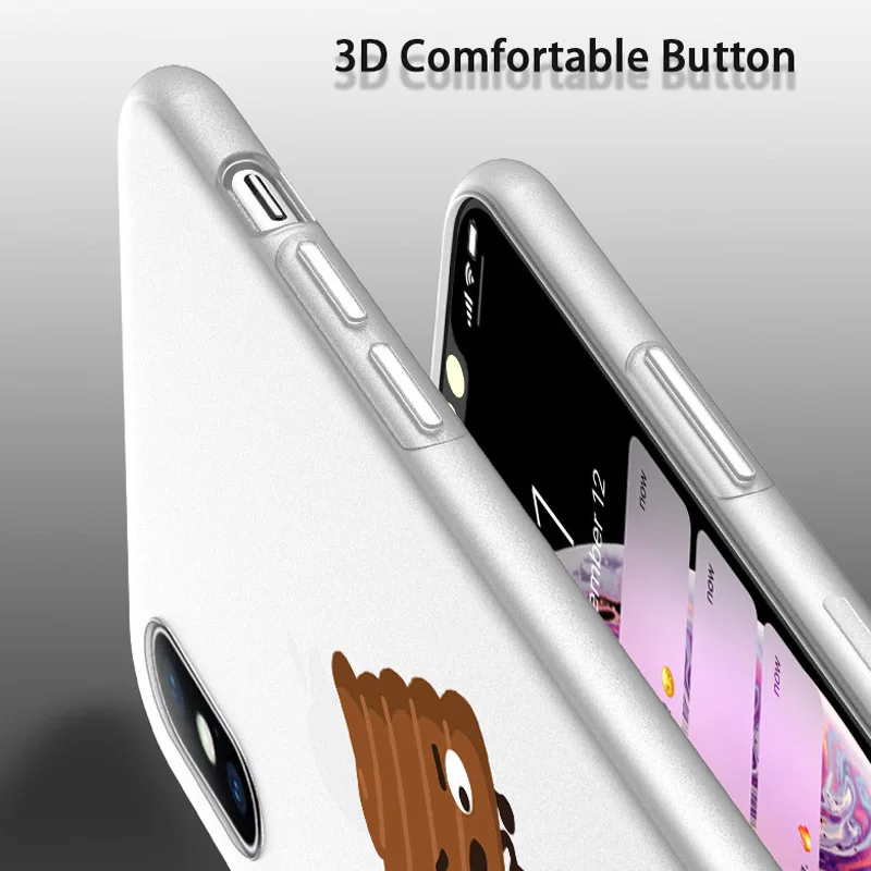 Чехол USLION для iPhone X XS 6 6s 7 8 Plus мягкий ТПУ чехол с мультяшным рисунком торта XR Xs Max 5 SE