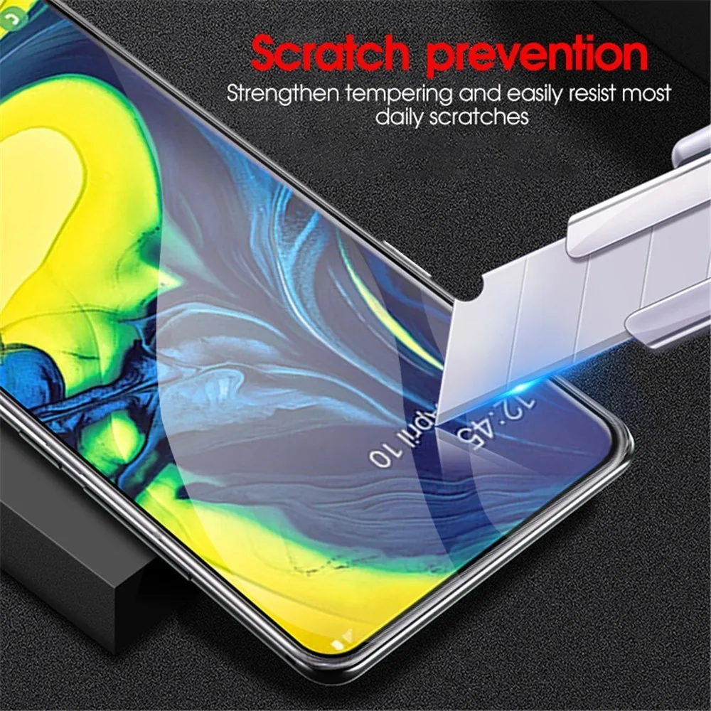 Защитное стекло на весь экран закаленное для Samsung Galaxy A 10 20 30 40 50 60 70 80 90 31D M