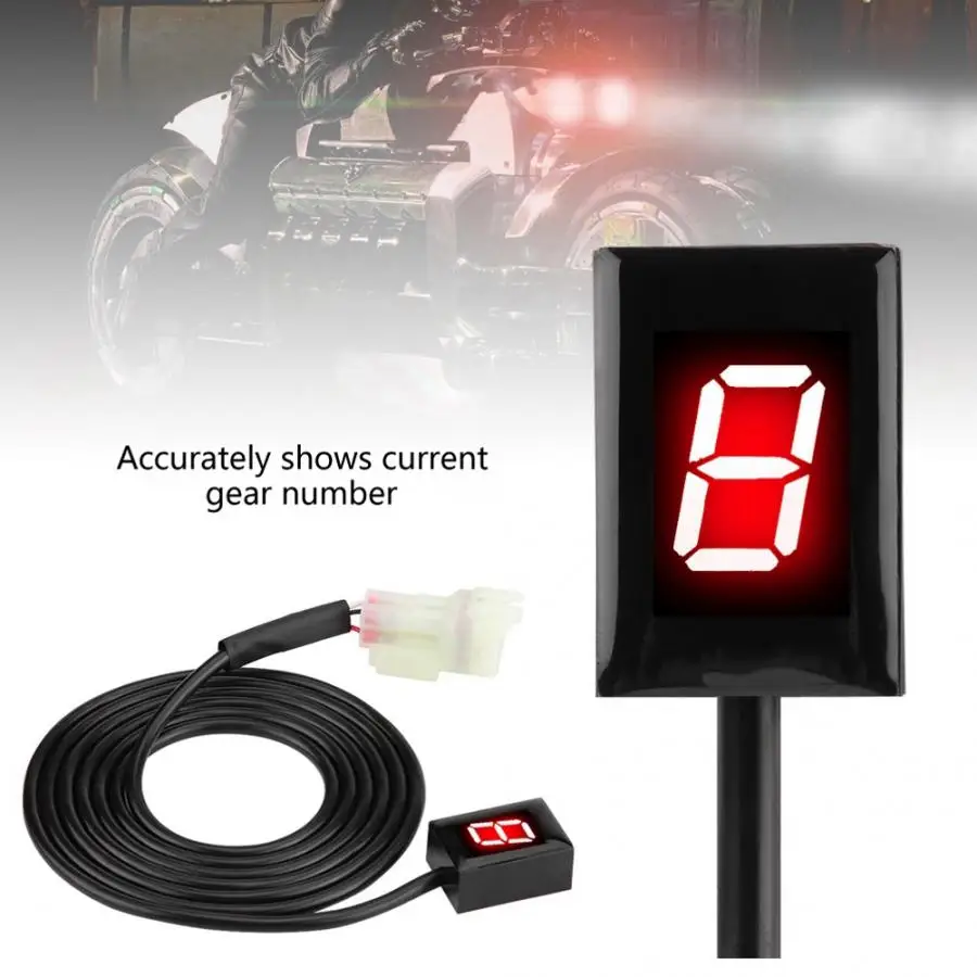 Мотоциклетное снаряжение индикатор Дисплей спидометр цифровой рычаг