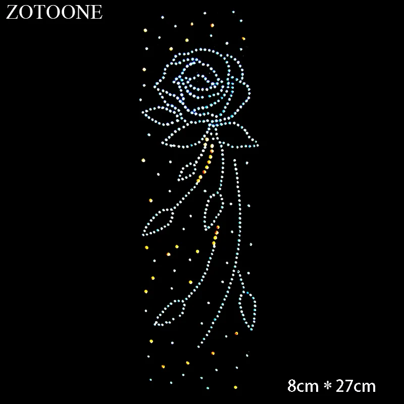 ZOTOONE стразы кристаллы s Аппликация утюг на прозрачные с прямой основой Стразы