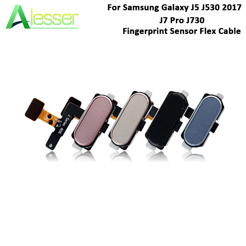 Alesser для samsung Galaxy J5 J530 2017 J7 Pro J730 датчик отпечатков пальцев гибкий кабель запчасти
