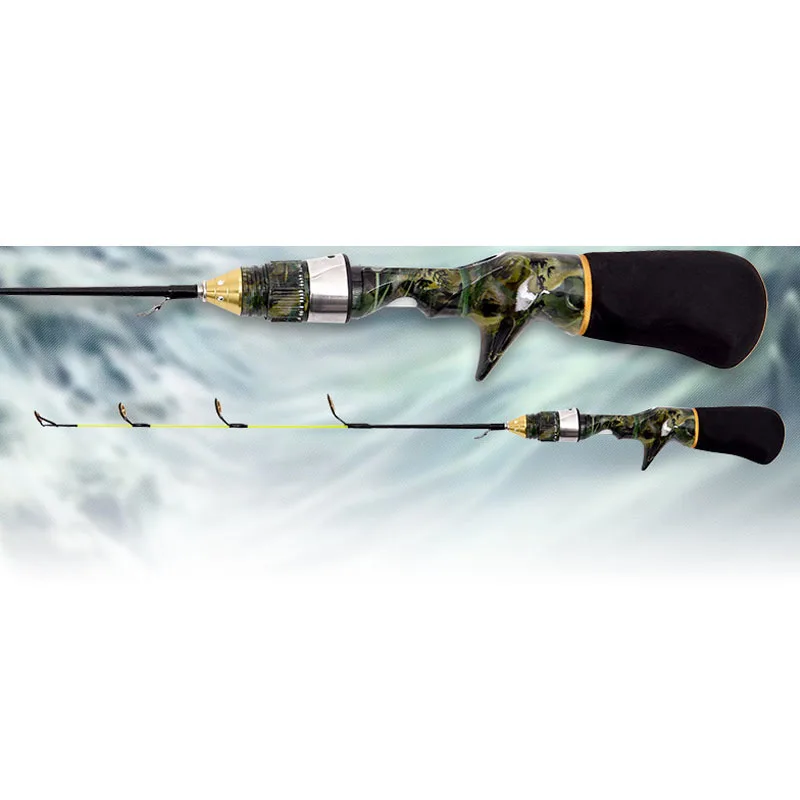 Удочка для зимней рыбалки 2019 LEO Camouflage Type Ice Baitsting Rod 50cm 60cm Super Soft Strong Mini Shrimp For Boat Tackle.
