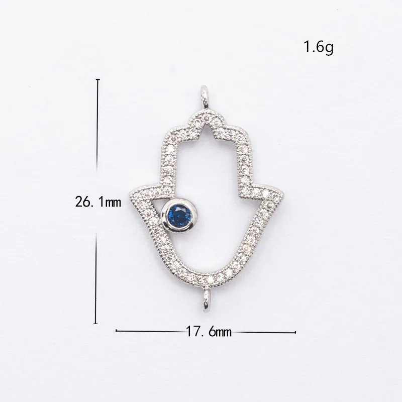 Коннектор из меди и фианита для изготовления ювелирных изделий своими руками