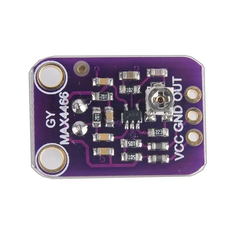 GY MAX4466 электретный микрофон усилитель датчик с регулируемым коэффициентом
