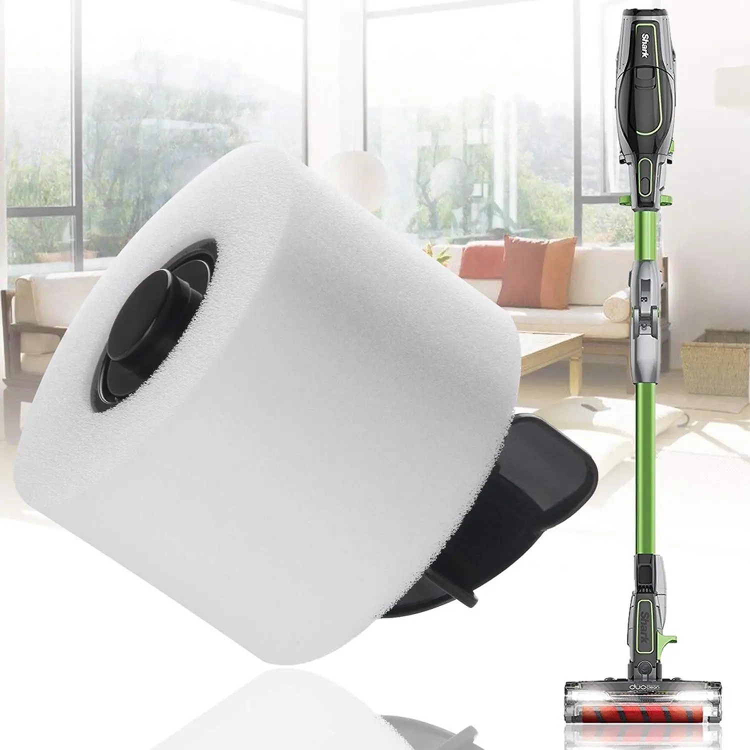 Фильтр 2x + 4 упаковочных фильтра совместим с Shark Ionflex Duoclean Vacuum Ic205 If100 If150 If160 If170 If180