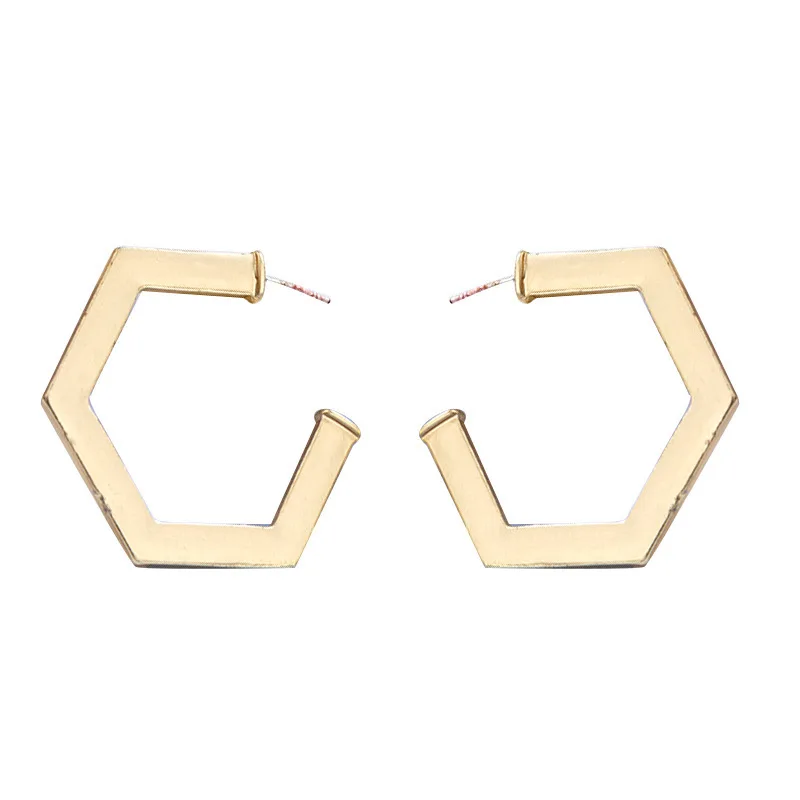 6 стилей Brincos Femme S925 Pin матовое золото геометрический Длинные висячие серьги Для