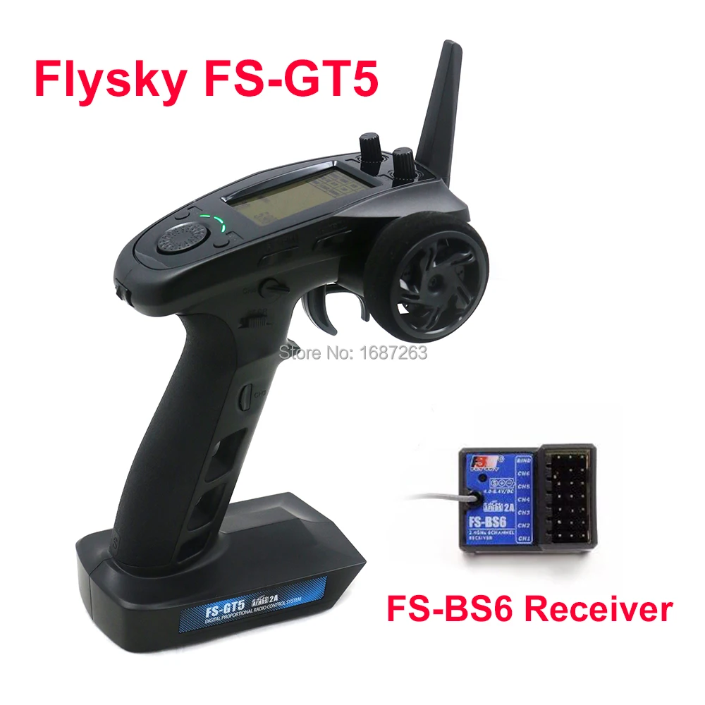 Flysky FS GT5 6CH 2 4G Радиоуправляемый передатчик со стандартным приемником 4 ГГц