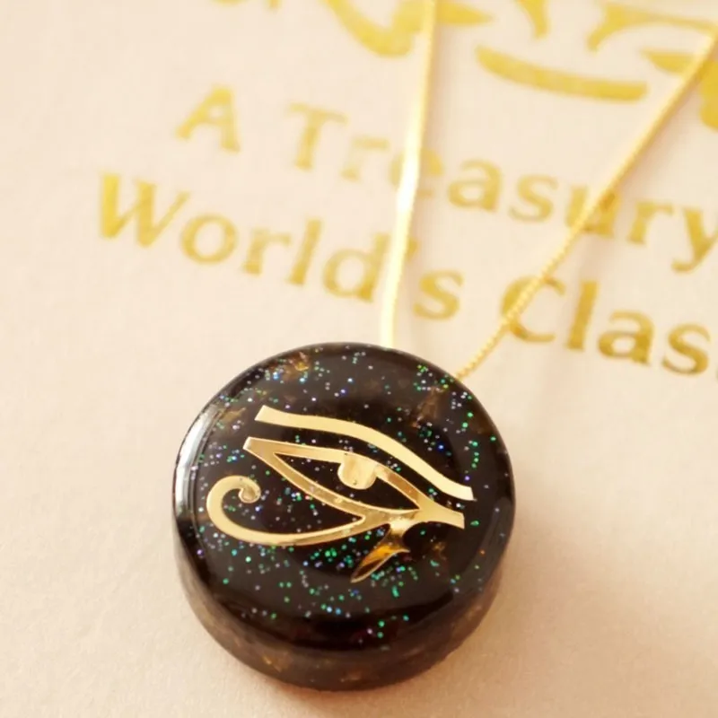 Аурарики 2019 Новый оргонит Transit Horus Eye все видящие глаза глаз дьявола ожерелье