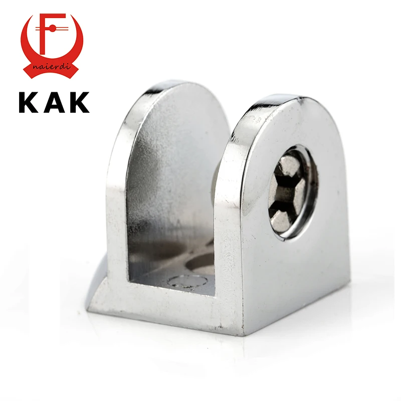 

KAK F Glass Clamps Zinc Alloy Shelves Support Corner Brackets Clips For 10mm Acrylic Furniture Hardware