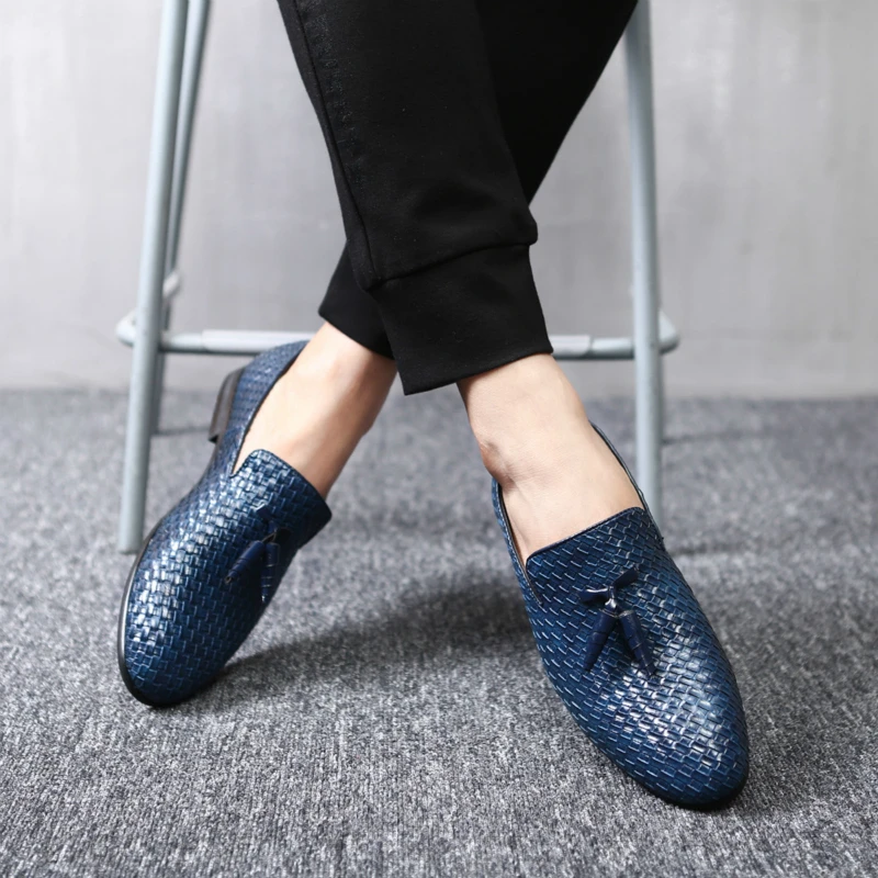 MULUHU Spring Man Leather Shoes Loafers Business Office Dress High Quality Fashion Casual Male Shoe Size38-48 Dropshipping | Обувь