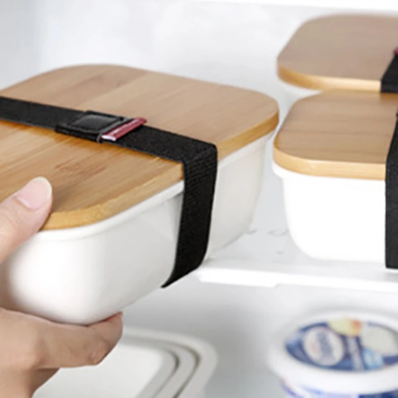 Микроwavable Ланч-бокс Bamboo Ceramic Bento Box теплоизоляция контейнер для еды хранения Crisper |