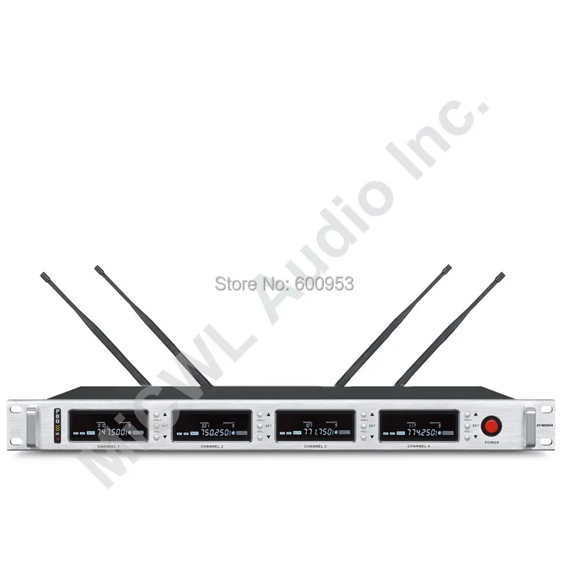 Беспроводная микрофонная система MiCWL Pro SKM9000 400 каналов 4 цвета шампанского