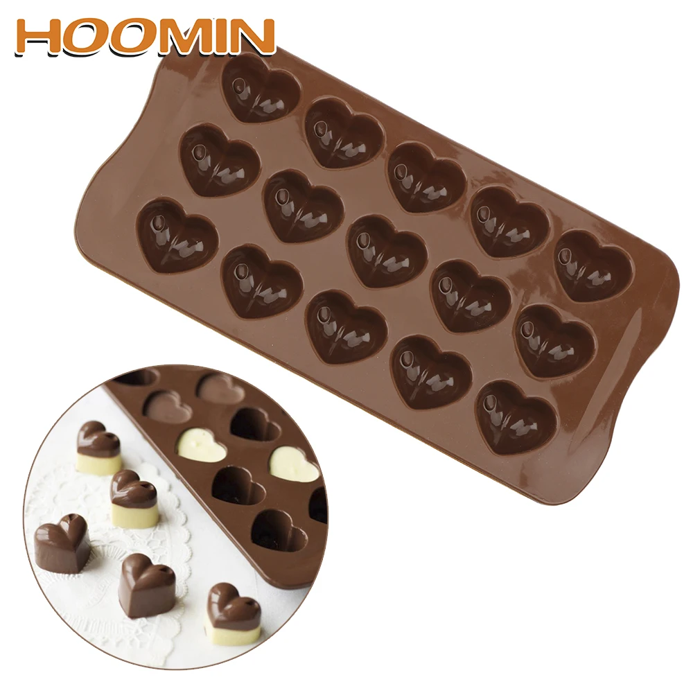 HOOMIN DIY 3D форма сердца силиконовая для украшения торта ледяной куб Шоколадное Мыло