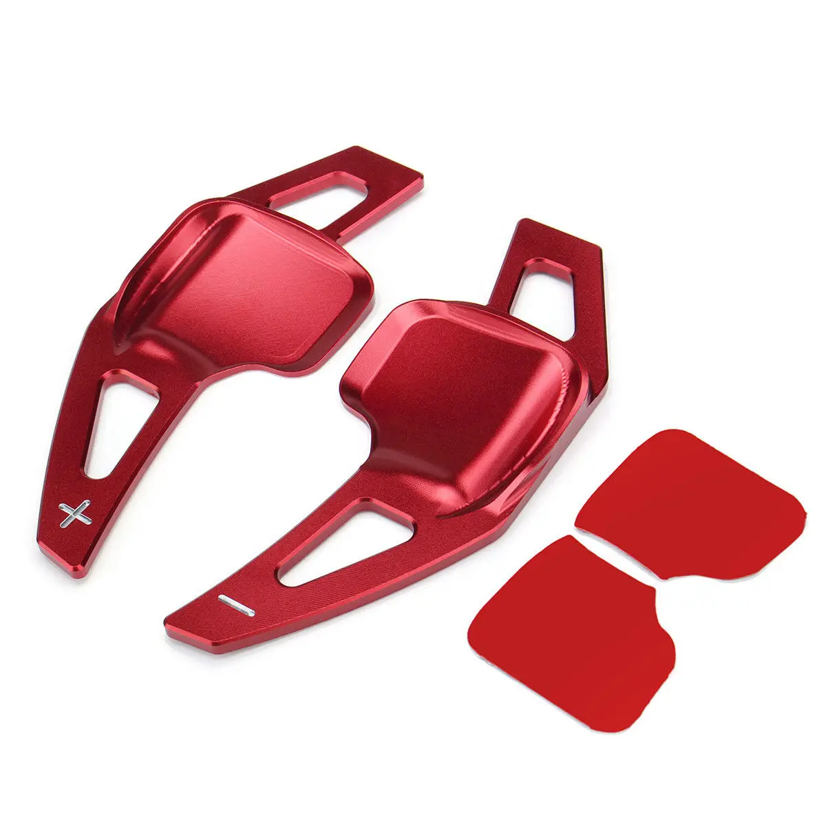 2 шт. 18 5*8 см красный алюминий сплава Авто автомобильная оплетка рулевого колеса