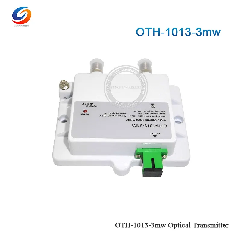 Высокое качество мини микро OTH 1013 3mW оптический передатчик CATV 1310nm 1550nm FTTH 12V DC