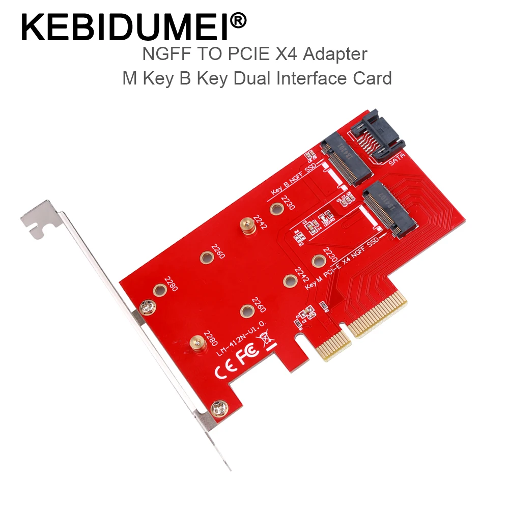 Порт able NGFF к PCIE X4 адаптер M Key и B SATA порт расширения карты Поддержка порта PCI Express 3 0
