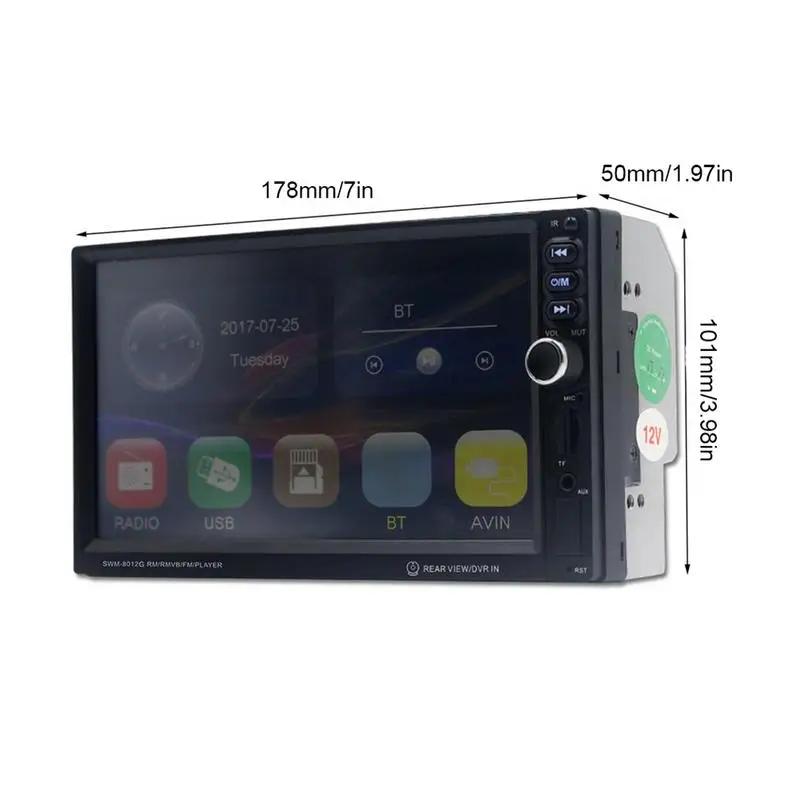 Автомобильный DVD MP5 видео плеер SWM 8012G 7 &quotэкран дисплея gps навигация Тормозная