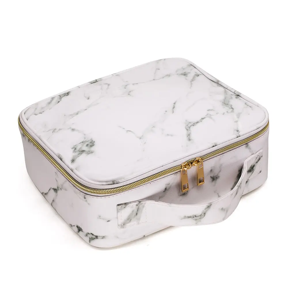 

Multi- function Purse Box Travel Makeup Cosmetic Bag Toiletry Case Pouch Portable Marble Cosmetic Bag