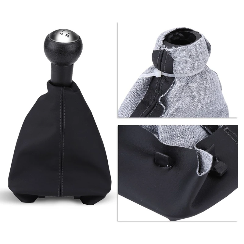 5 Speed Gear Shift Knob Gaiter Boot Kit For Peugeot 207 307 308 607 608 Citroen C3 C4 C5 | Автомобили и мотоциклы