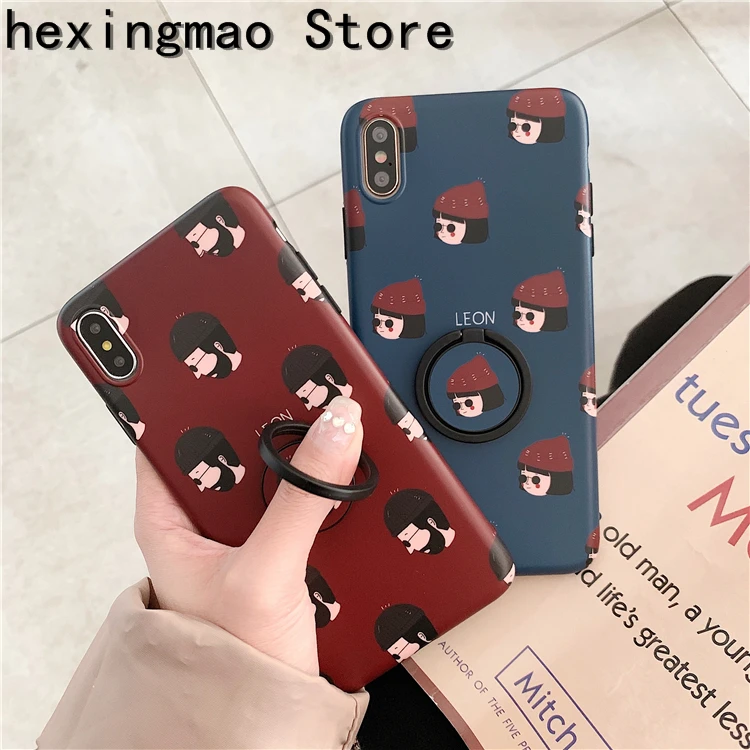 Ретро винно красные пары Killer чехол для iPhone X 6 7 8 Plus матовый мягкий IMD Чехол Капа с