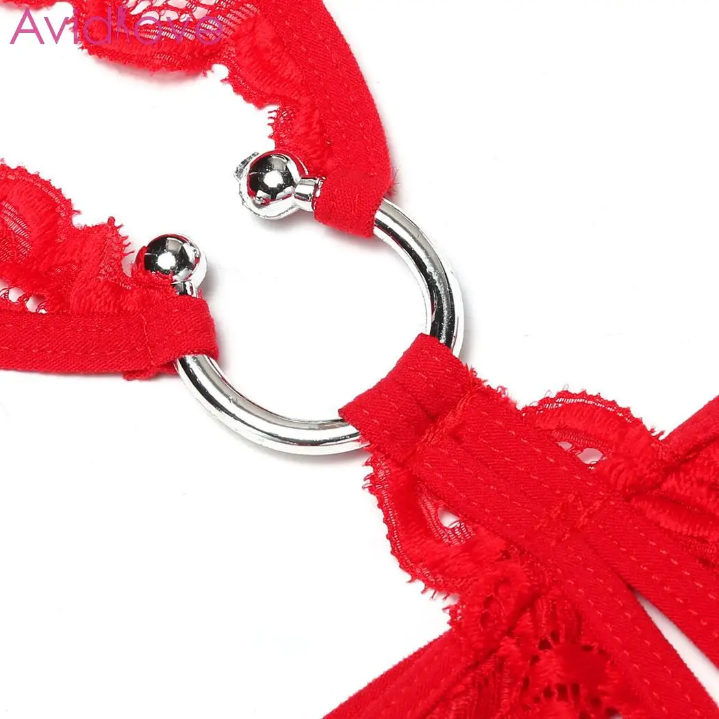 Avidlove Badydoll сексуальное нижнее белье ночное кружевная одежда с крючком Холтер