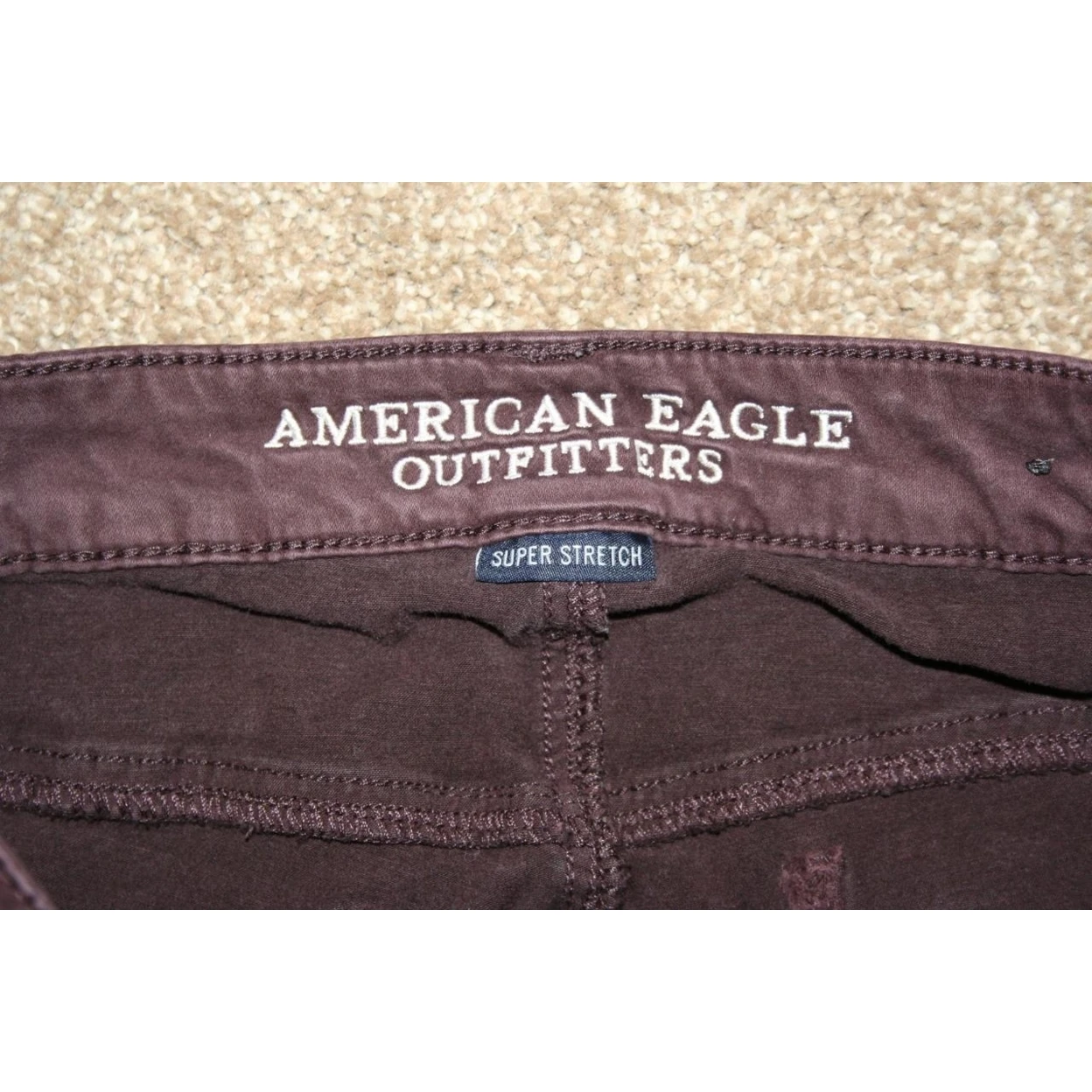AMERICAN EAGLE Jeans 6 Jegging 28 x 1/2 Super Stretch Dark Purple |