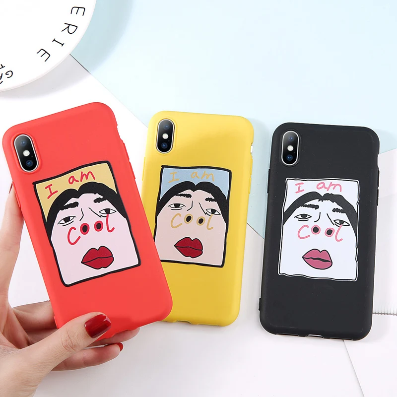Чехол для телефона Moskado Funny expersion iPhone 6 6S 7 8 Plus X XR XS Max мягкий чехол из ТПУ с милой