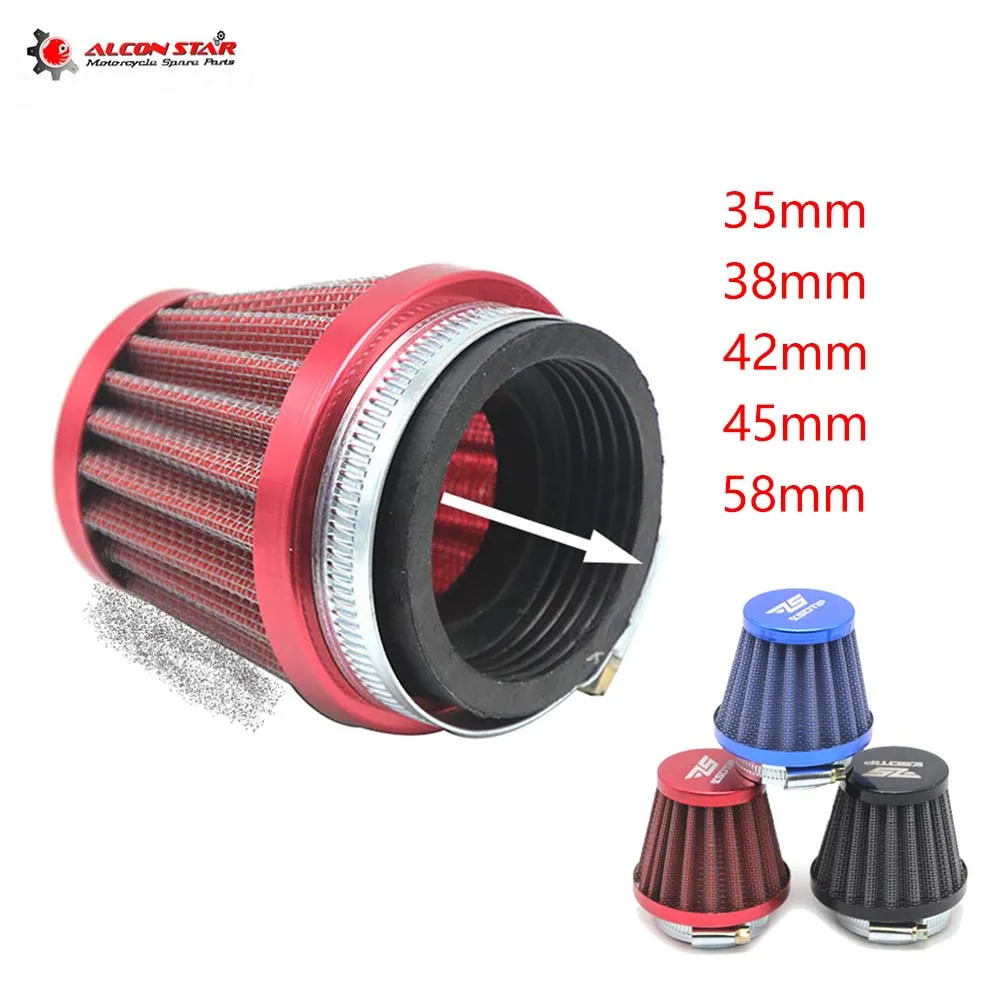 Alconstar 35 38 42 45 50 55 58 мм мотоциклетный карбюратор воздушный фильтр впускной трубы